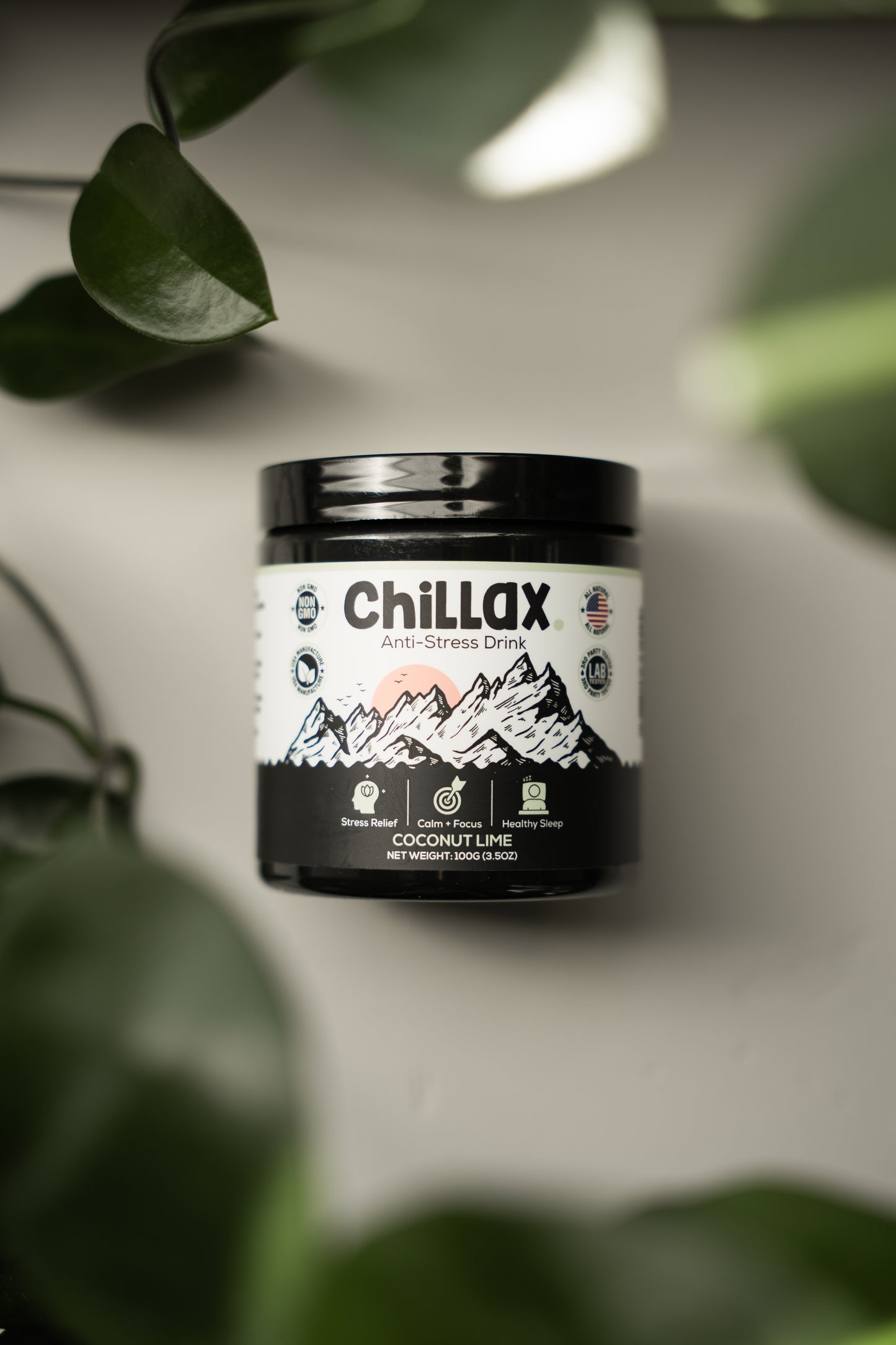 chillax. the anti-stress drink - focus on your chill