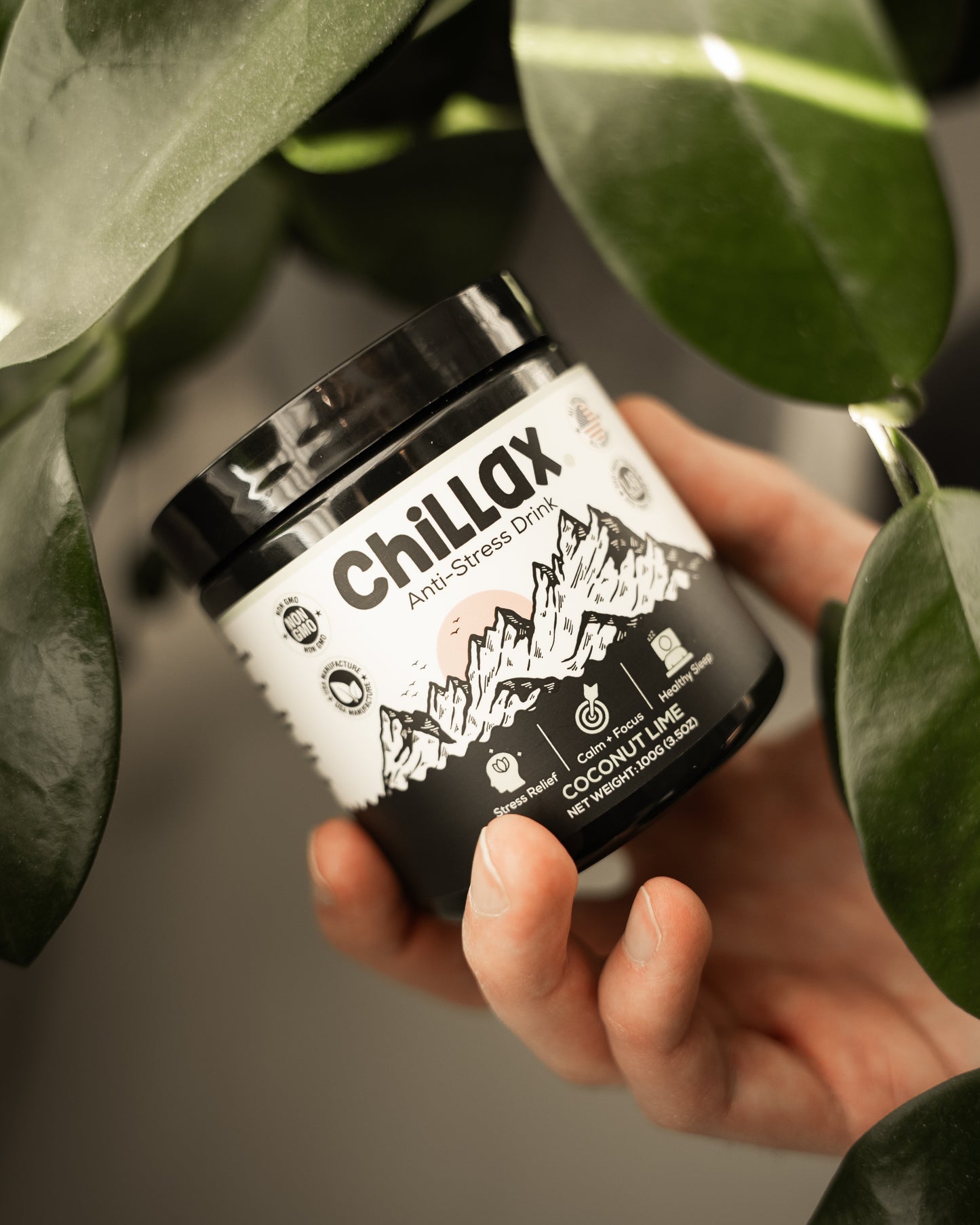 chillax. the anti-stress drink - focus on your chill